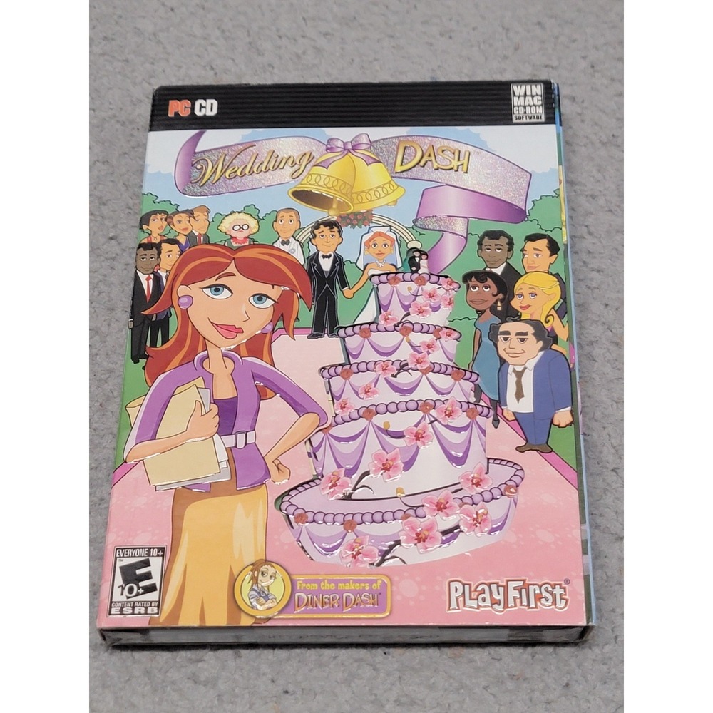 Wedding Dash PC Mac CD-ROM Game Sealed PlayFirst 2007 Sim Strategy